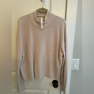 Lululemon Merino Wool-blend Ribbed Turtleneck Sweater